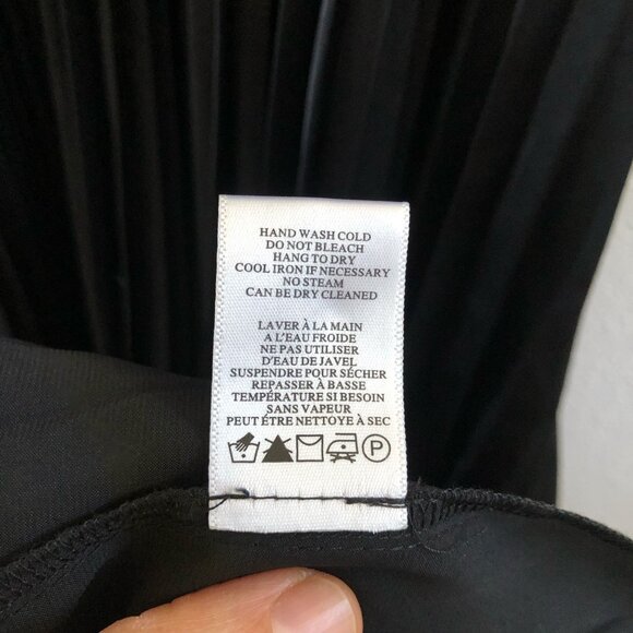 NWT A.L.C. Aries Black Pleated Maxi Dress Size 14 - Picture 9 of 11